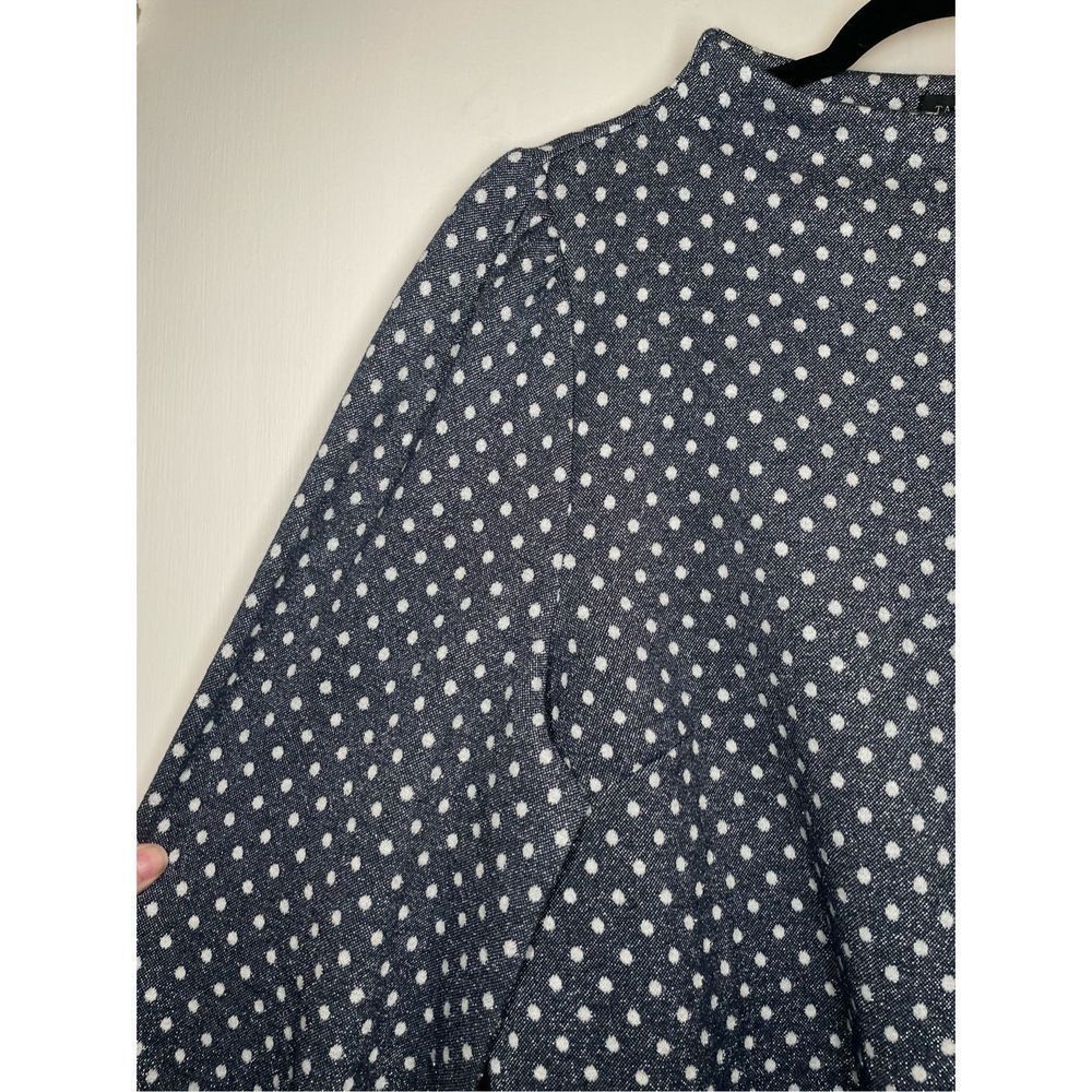 Talbots Gray Polka Dot Blouse - image 7